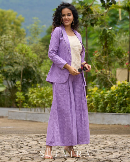 Lilac Cotton Pant
