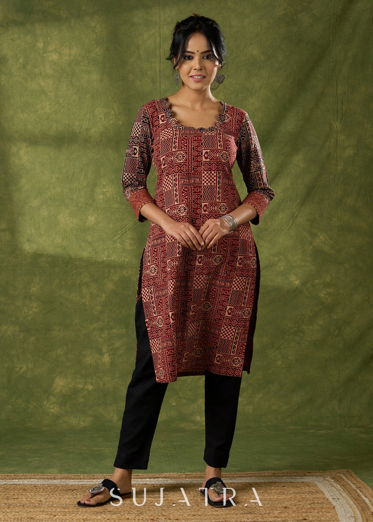 Black Cotton Silk Pant