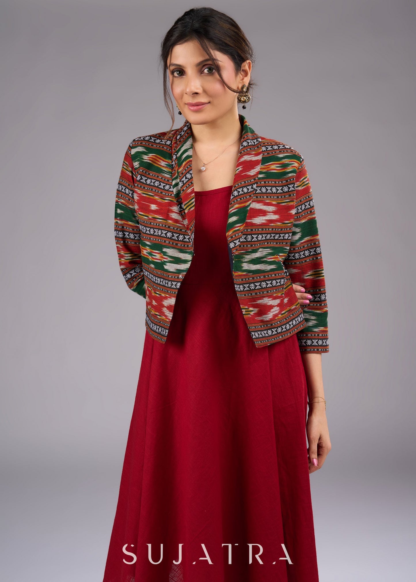 Maroon Slip  Dress
