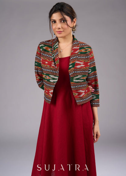 Maroon Slip  Dress