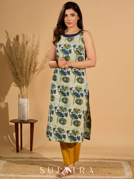 Mustard Cotton Pant