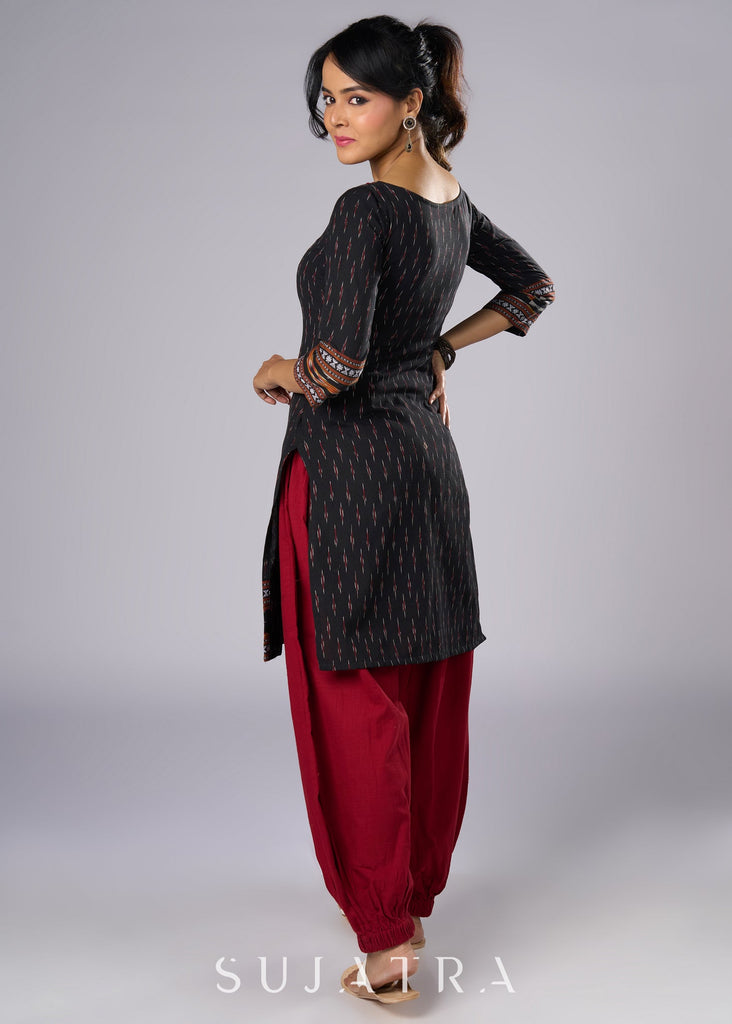 Maroon Cotton Pant