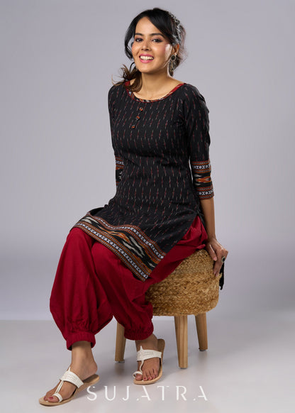Maroon Cotton Pant