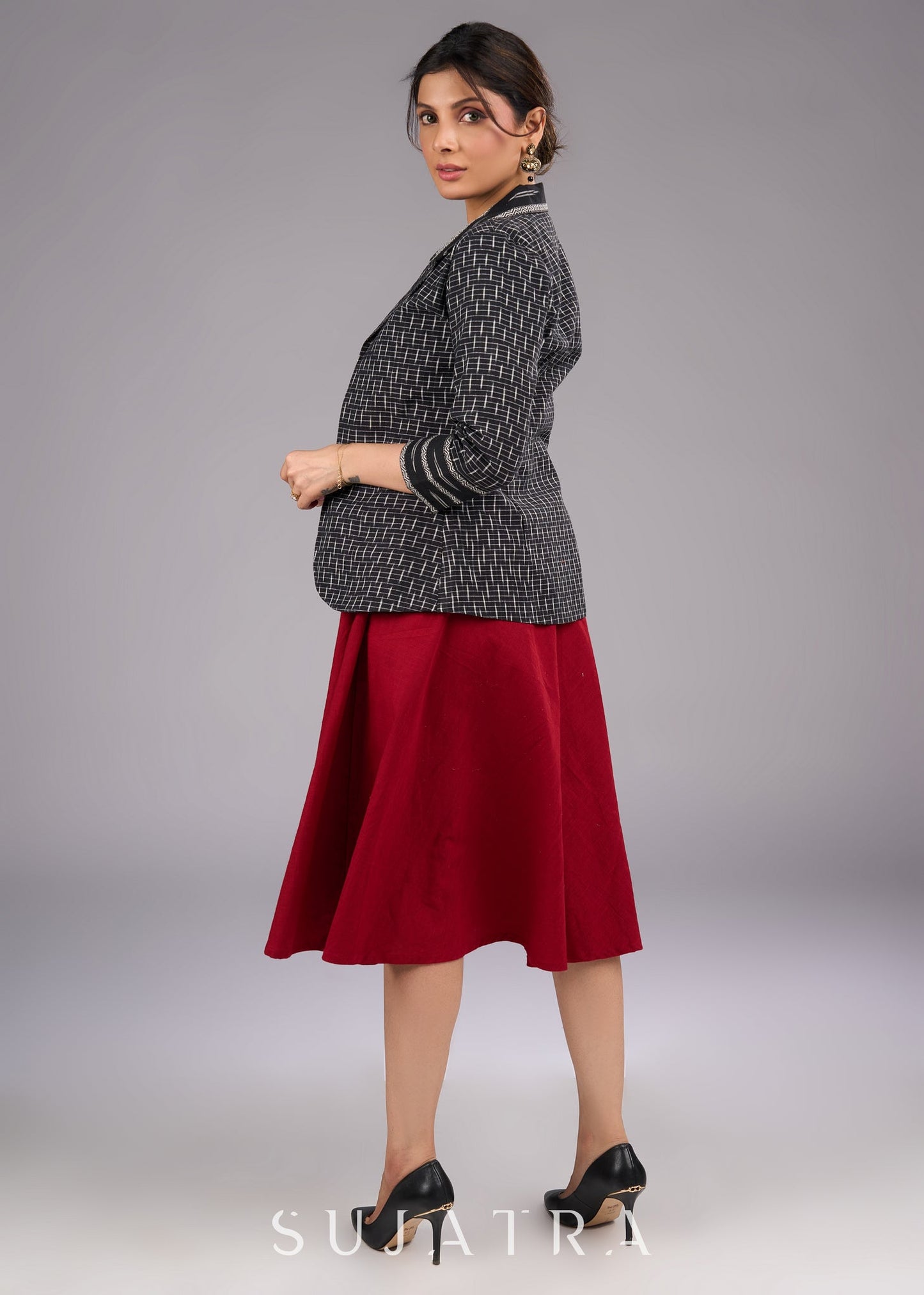 Maroon Slip Dress
