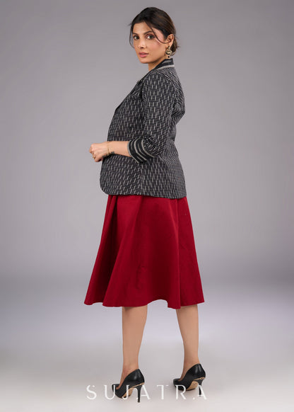 Maroon Slip Dress