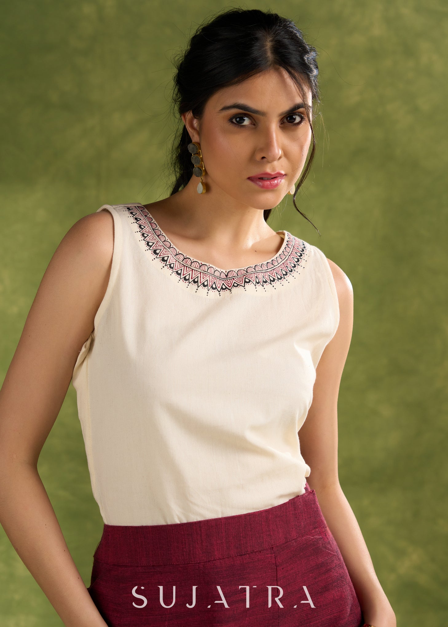 Exclusive Hand Painted Cotton Short Jacket - Top Optional – Sujatra
