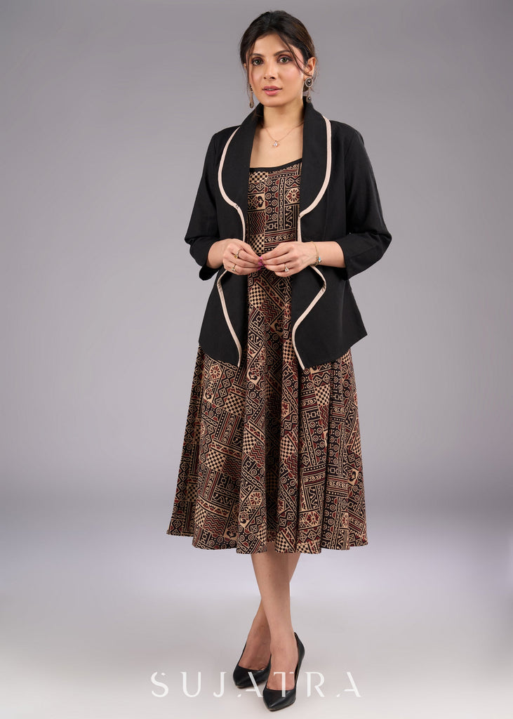 Maroon Cotton Silk Skirt
