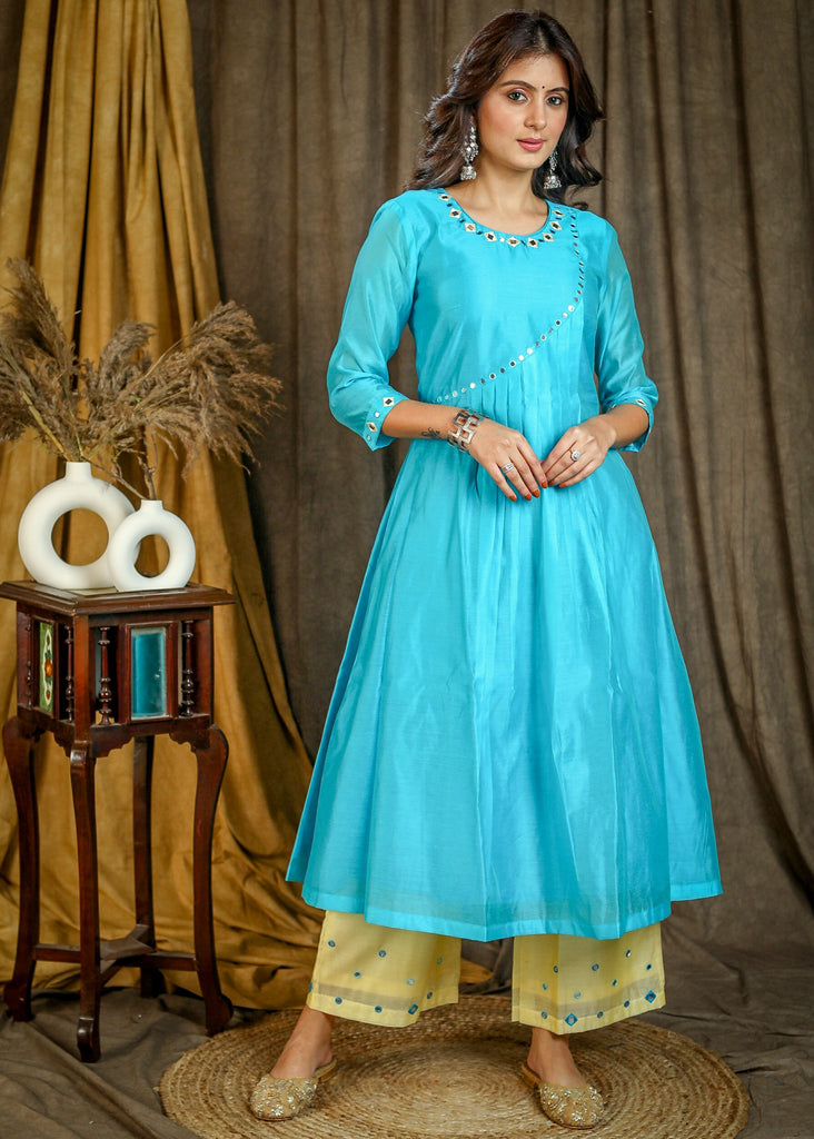 Yellow Chanderi Pant