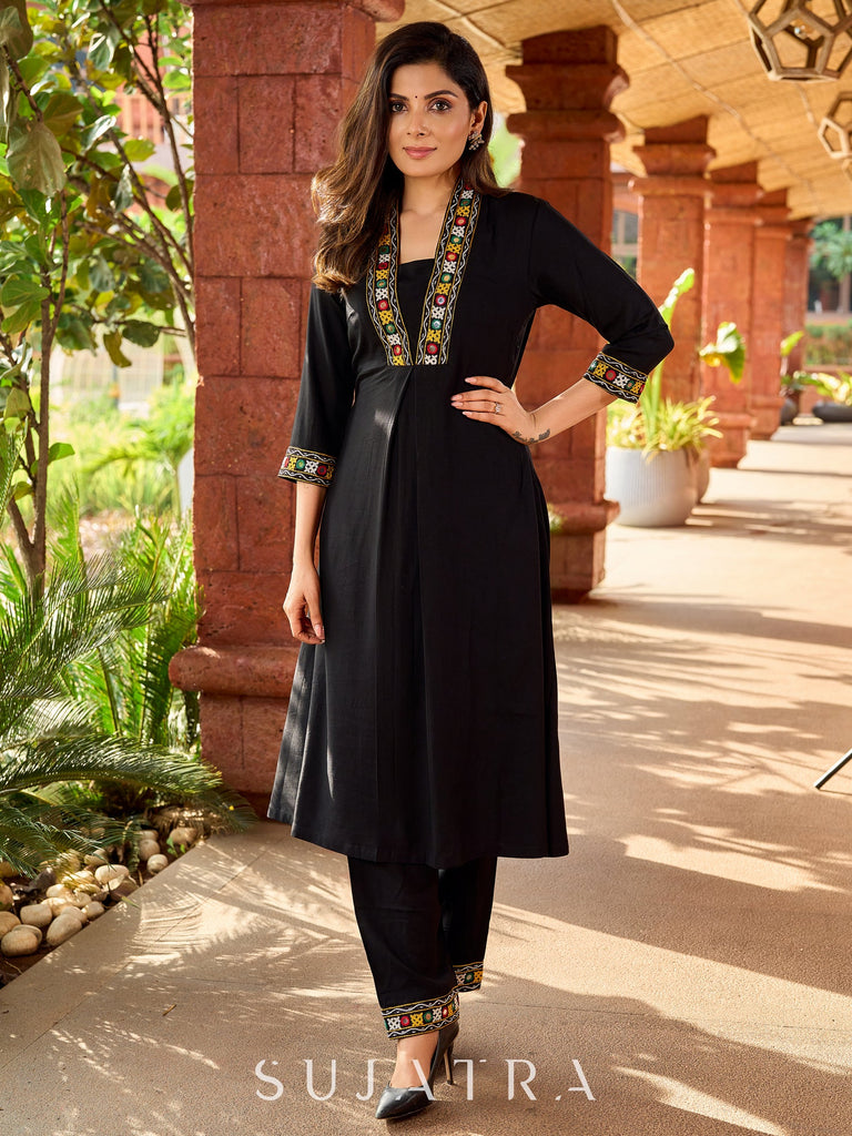 Black Cotton Pant