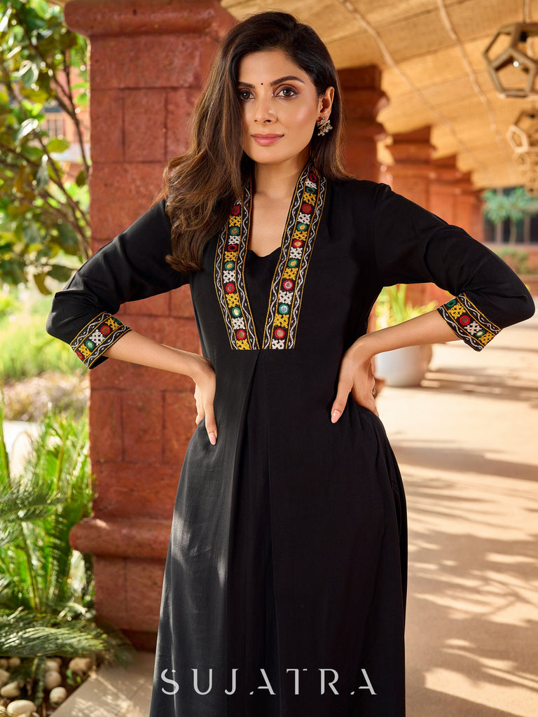 Black Cotton Pant