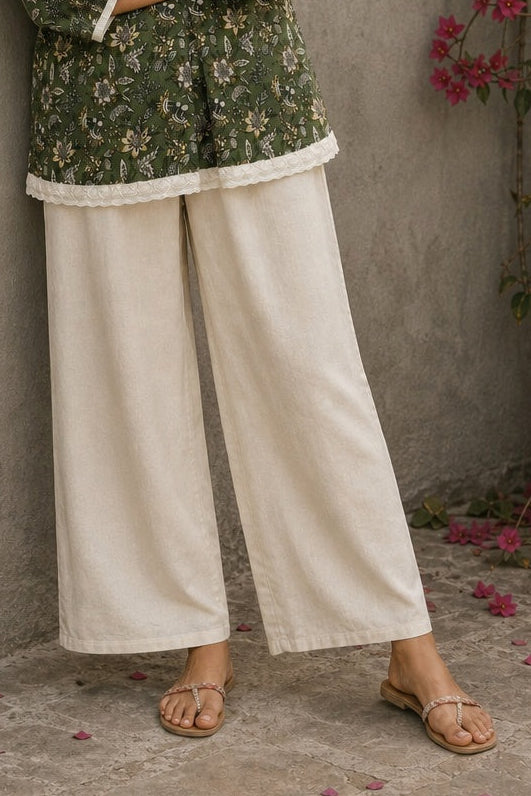 Off-White Cotton Pant