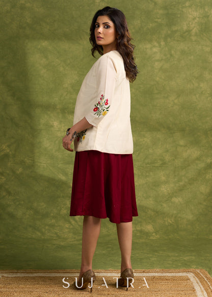 Maroon Slip Dress