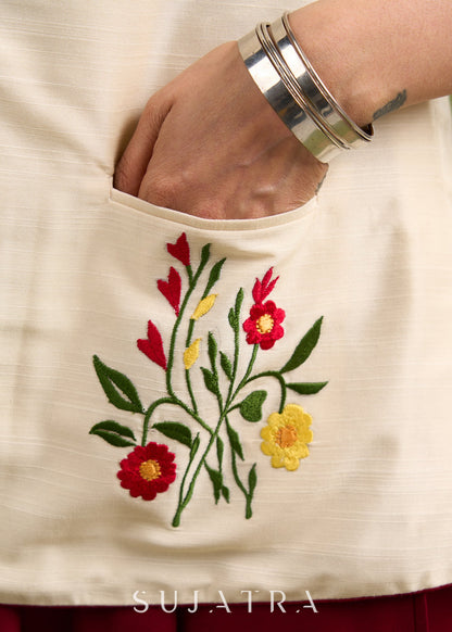 Maroon Slip Dress