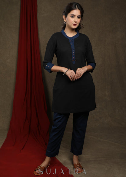 Black Cotton Pant