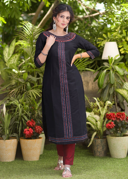 Maroon Cotton Silk Pant