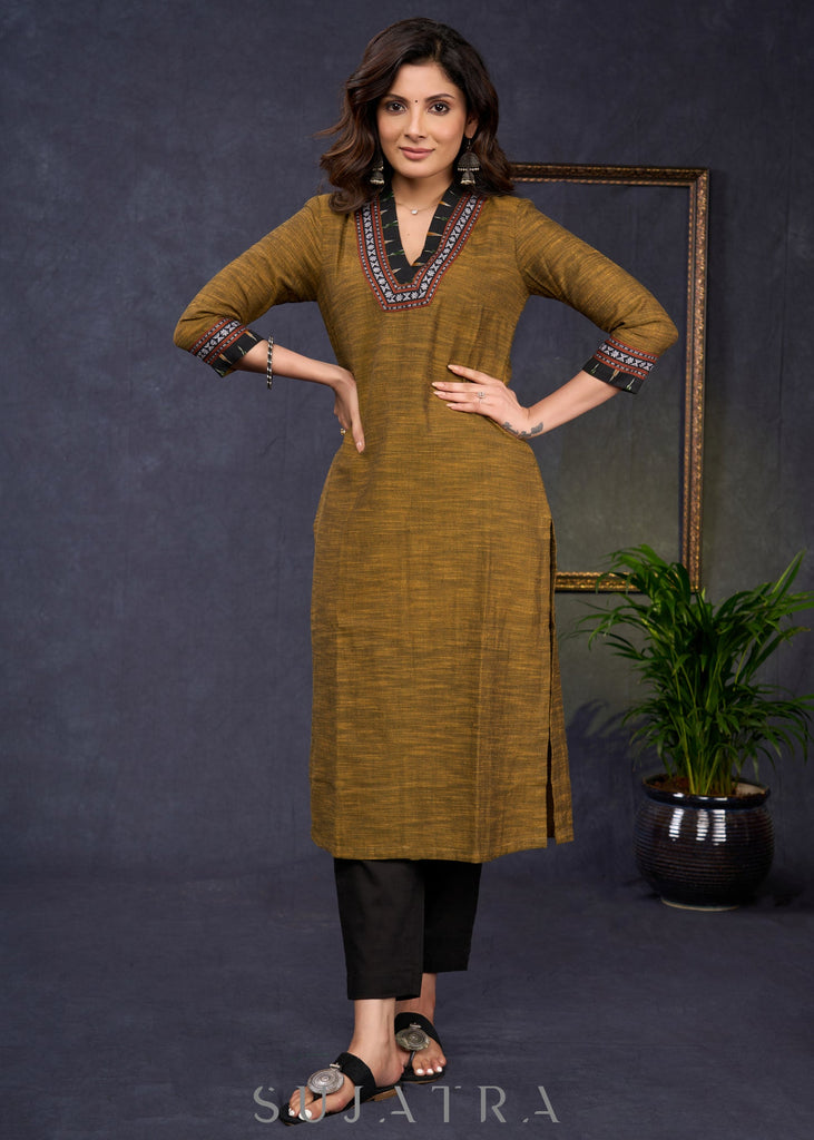 Black Cotton Silk Pant