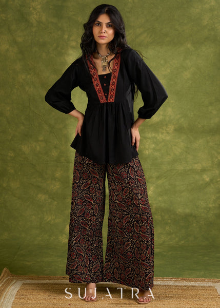 Black Cotton Pant