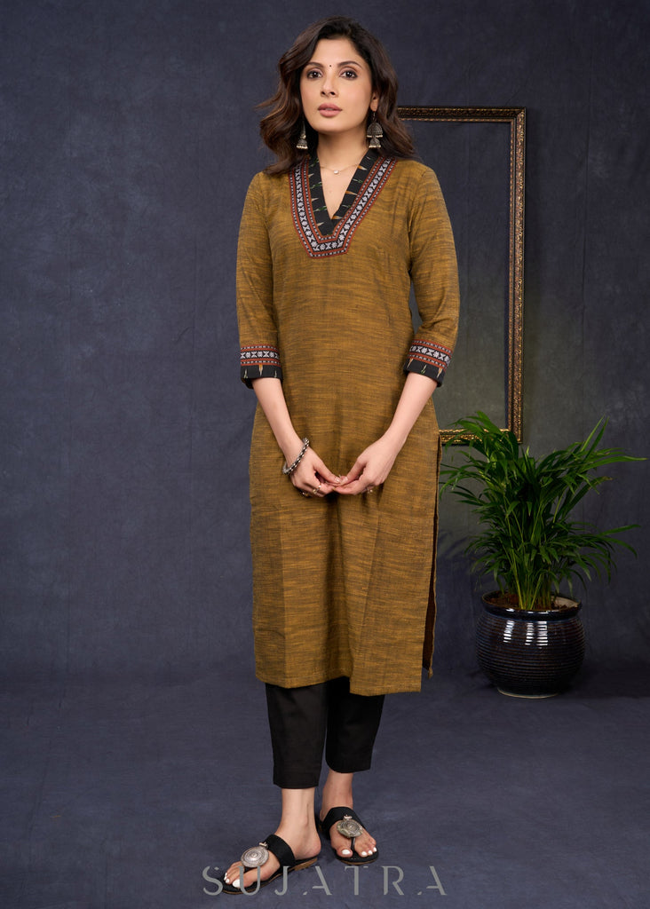 Black Cotton Silk Pant
