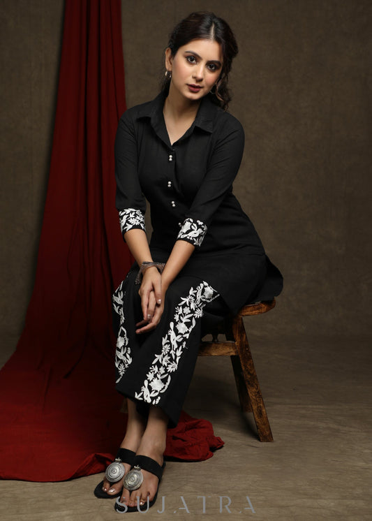Black Cotton Pant