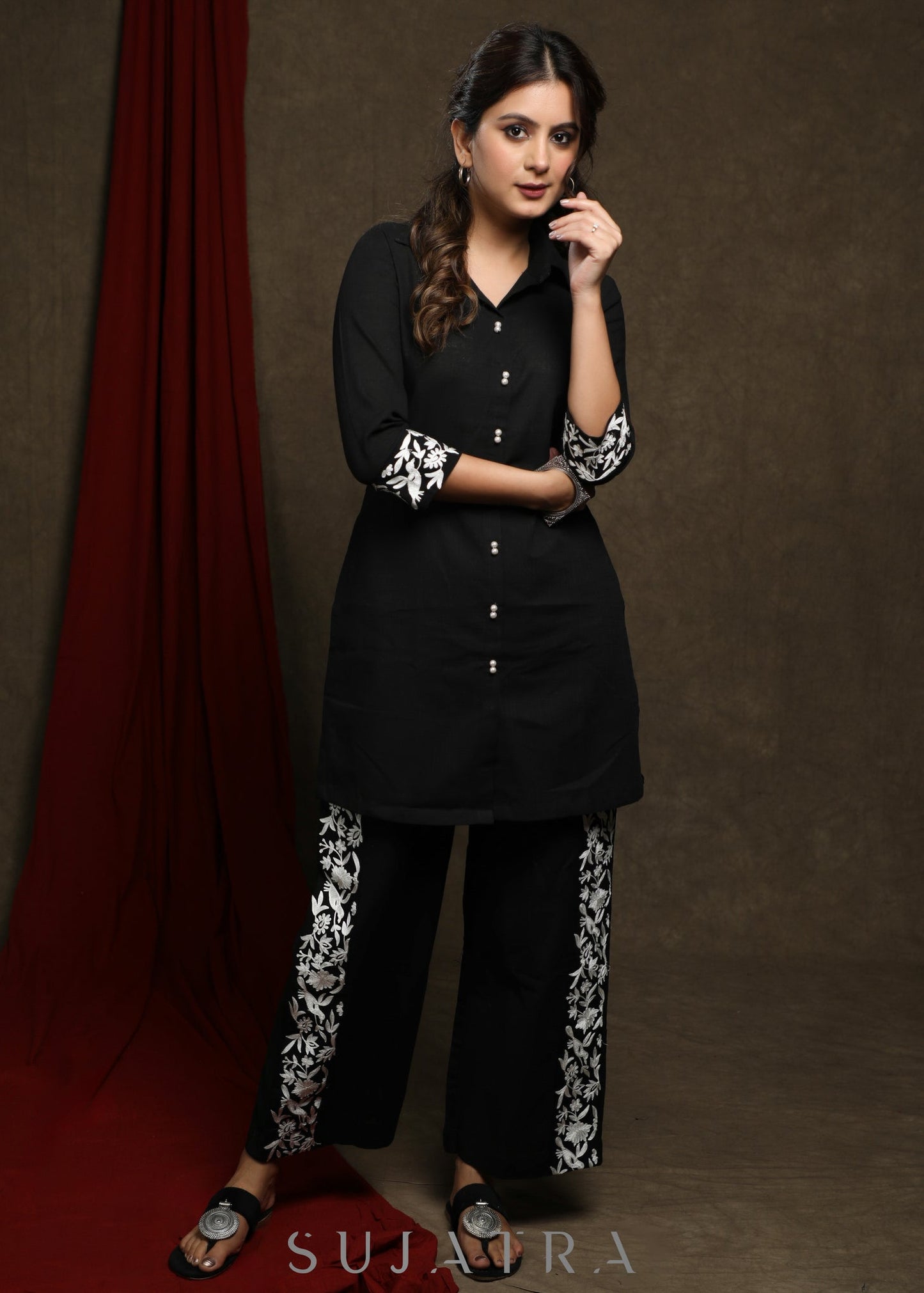 Black Cotton Pant