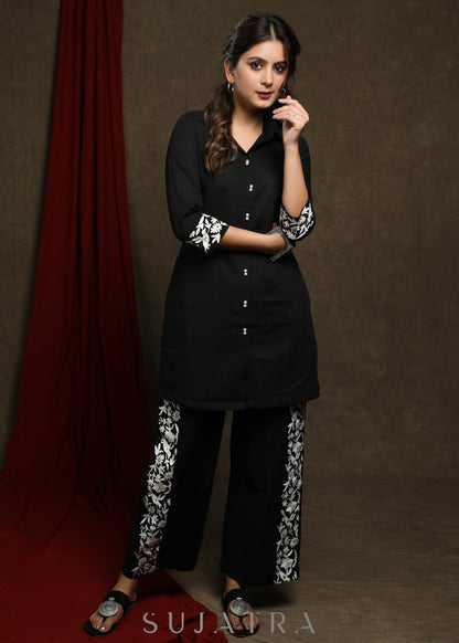 Black Cotton Pant
