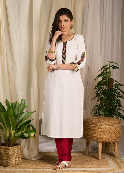 Maroon Cotton Silk Pant