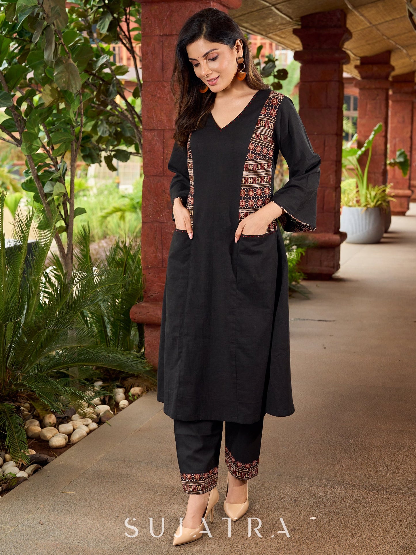 Black Cotton Pant