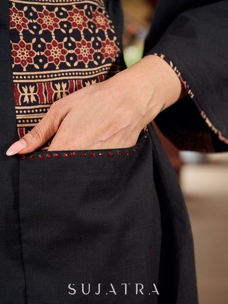 Black Cotton Pant