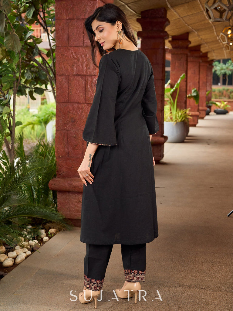 Black Cotton Pant