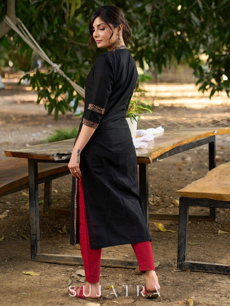 Maroon Cotton Pant