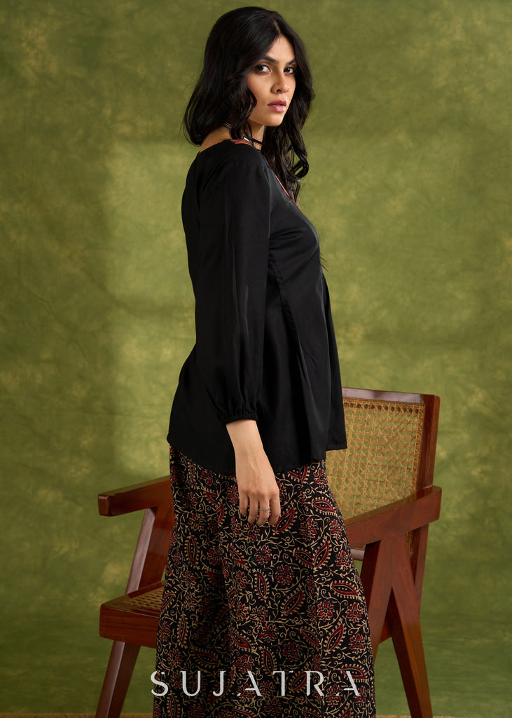 Black Cotton Pant