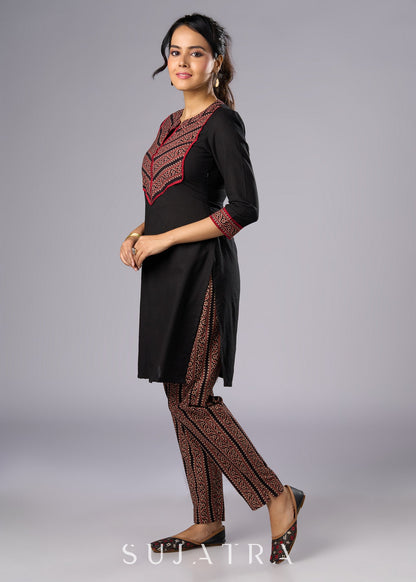 Black Cotton Pant