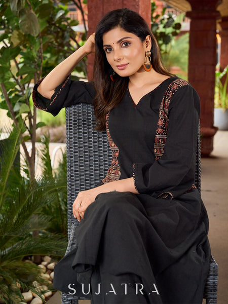 Black Cotton Pant
