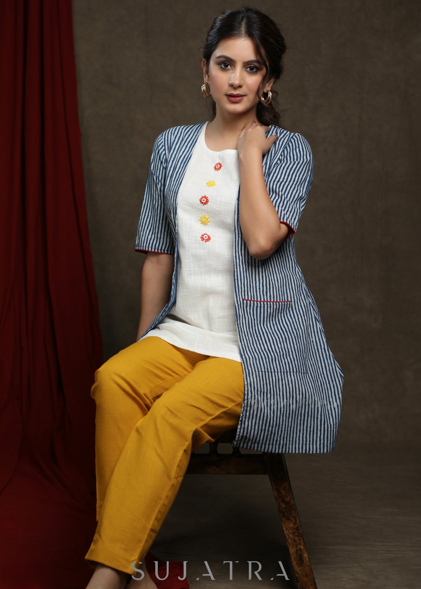 Mustard Cotton Pant