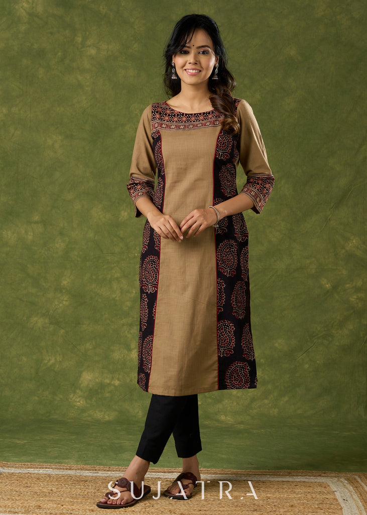 Black Cotton Silk Pant