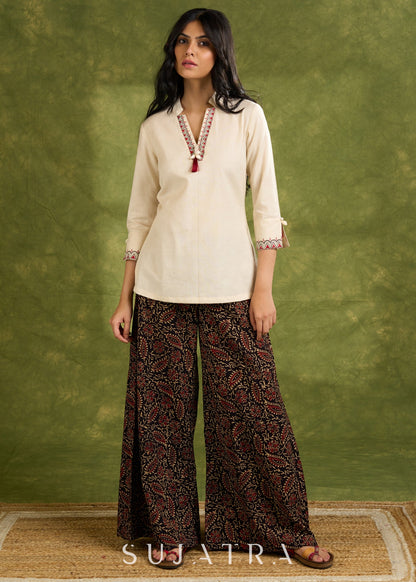 Black Cotton Pant