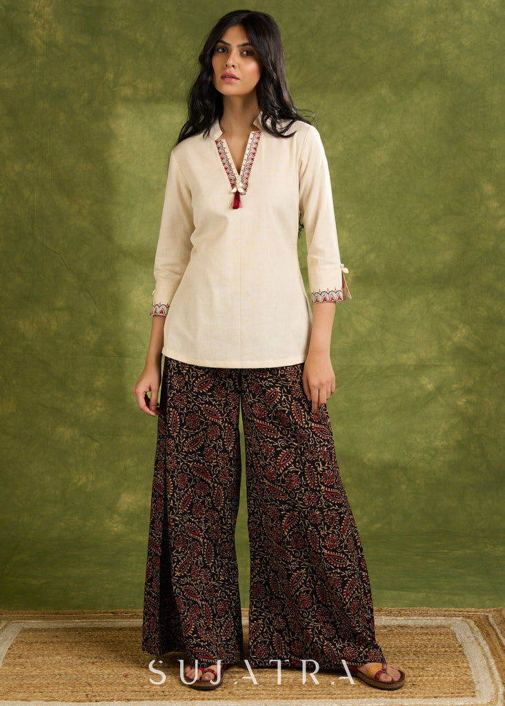 Black Cotton Pant