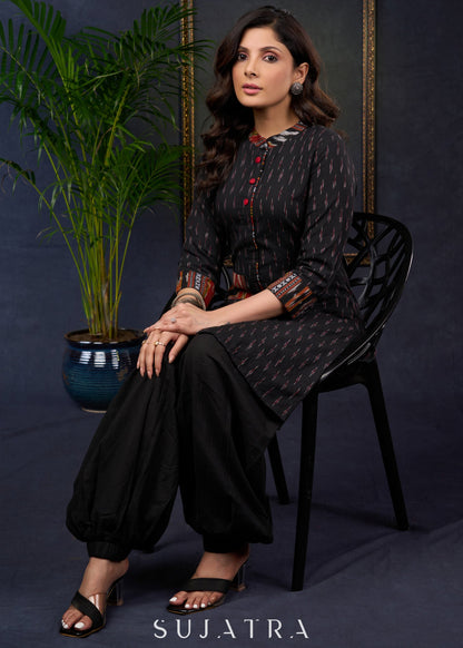 Black Cotton Pant