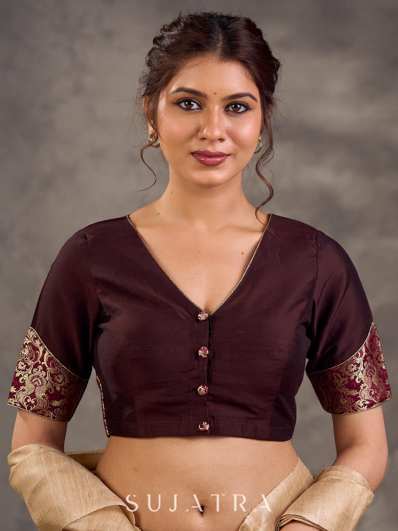 Timeless Beige Pure Tussar Silk Saree