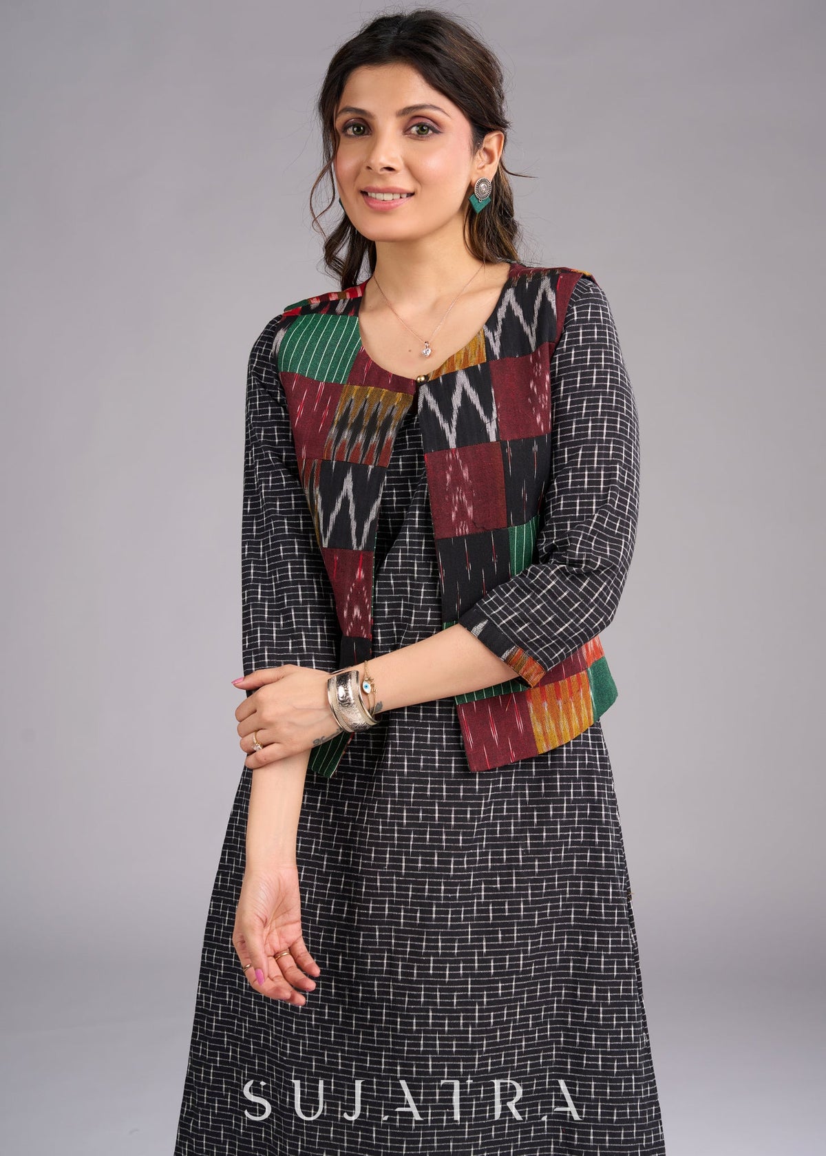 Patch Work Ikat Jacket