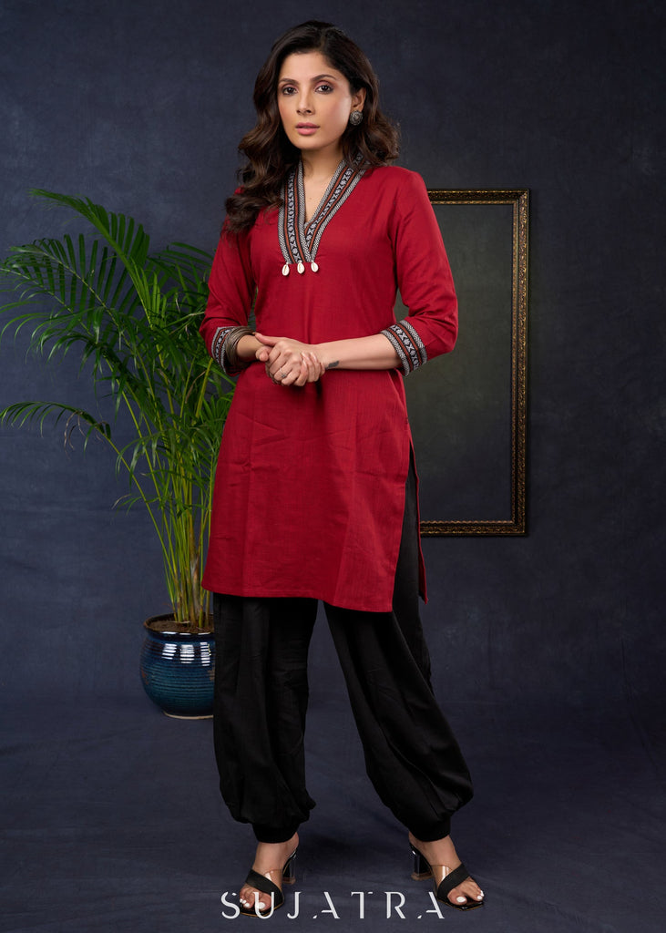 Black Cotton Pant