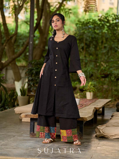 Vibrant Ajrakh Patchwork Cotton Dupatta