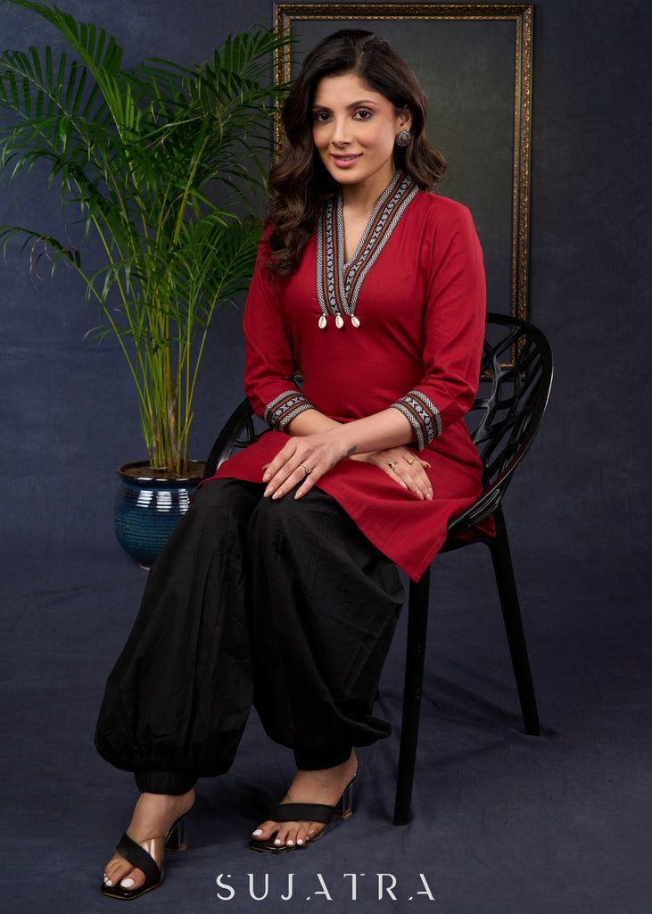 Black Cotton Pant