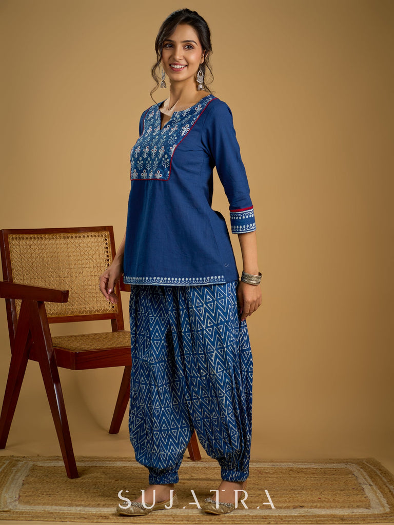 Indigo Cotton Pant