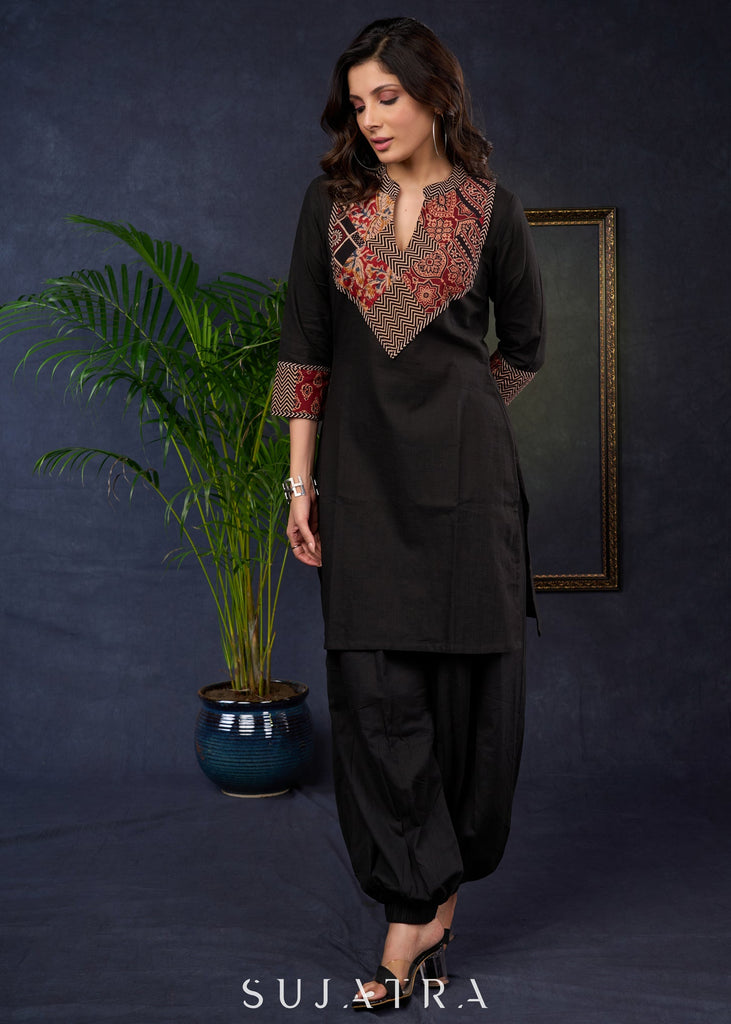 Black Cotton Pant