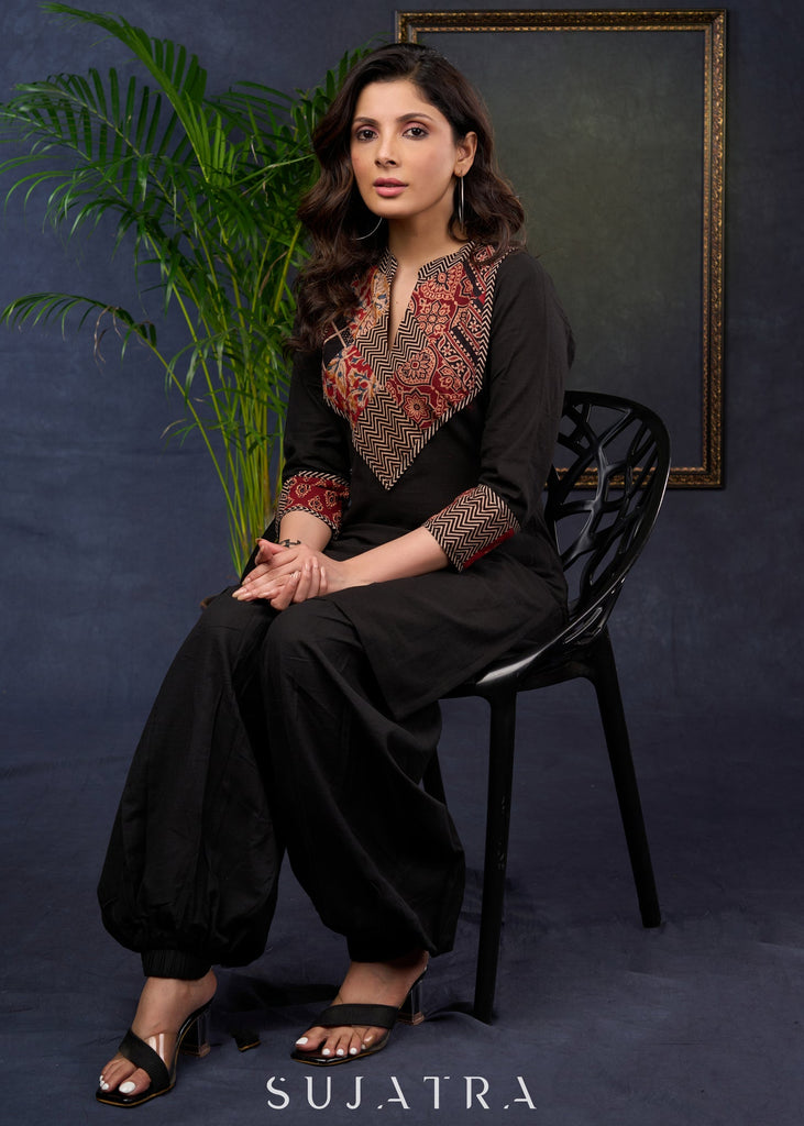Black Cotton Pant