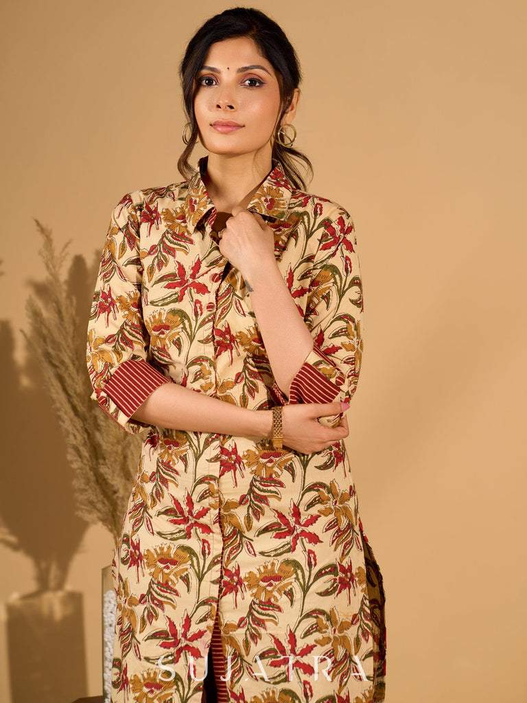 Brown Cotton Pant