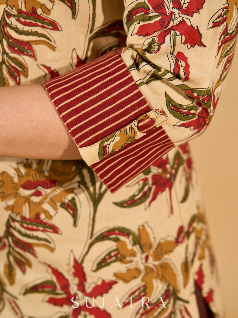 Brown Cotton Pant