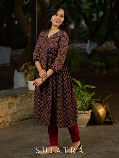 Maroon Cotton Pant