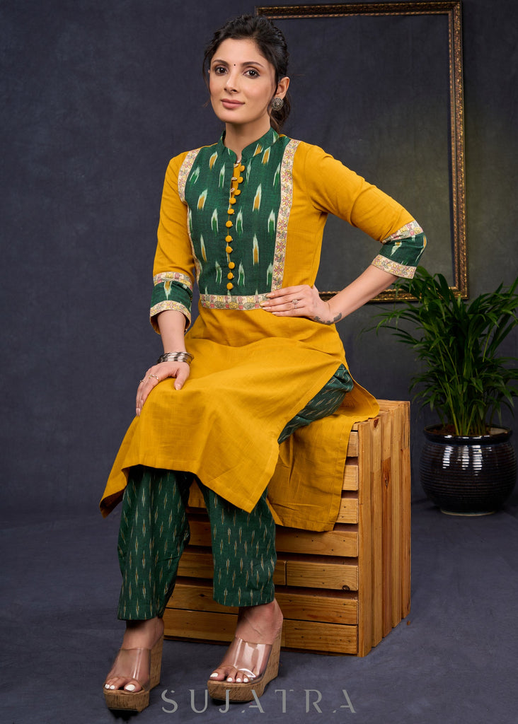 Green Cotton Pant